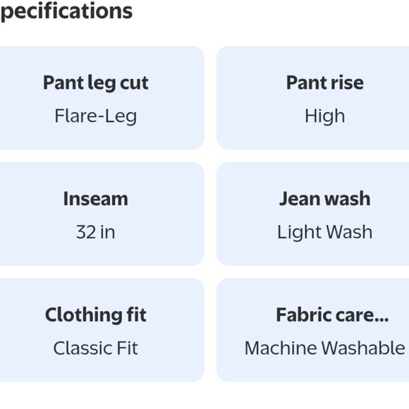 Sofia by Sofia Vergara Women's and Women's Plus Melisa Flare High Rise Jeans Sz - Picture 12 of 12